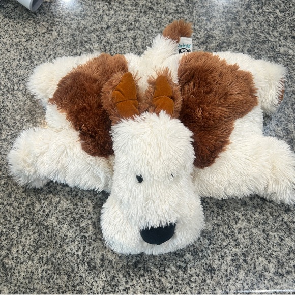 Jellycat Floppy White and Brown Dog Toy truffles